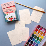 Paintable Watercolor Card Deck - Fruits and Veggies