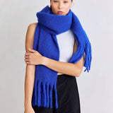 The Reykjavik Scarf with RWS Wool - Electric Blue - FW25