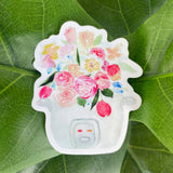 Rice Cooker Florals Sticker