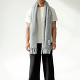 The Reykjavik Scarf with RWS Wool - Grey - FW25