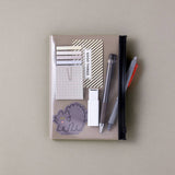 EDiT B7 Grid Notebook with PVC Cover & Zipper Pocket