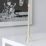 Rocket Taper Candle Holder by Lex Pott - 6.5"H, Cream, steel