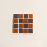 GLASS TILE COASTER - Salted Caramel Dark Chocolate