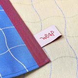 Wave Grid Woven Cotton Tea Towel – Blue
