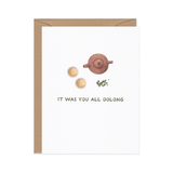 You All Oolong Tea — Asian Food Pun Love Card