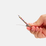 Allie Clips in Oval Vanilla Stripe