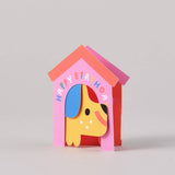 Dog In House Fold Out Kid's Birthday Card