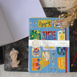 Blue Sardine Tins Sewn Trio Notebook Set