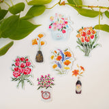 Rice Cooker Florals Sticker