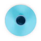 BRITISH COLOUR STANDARD - Small Two-Tone Pompadour & Powder Blue Metal Candleholder