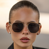 Austin Unisex Sunglasses - Gold / Green