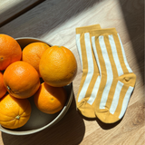 STRIPE SOCK: Marigold / 3-5Y