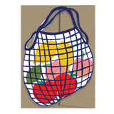 Market Bag Sunny Days Collection  - Die Cut Card