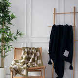 The Teddy Throw - 100% Recycled - Khaki Check