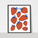 Strawberries art print