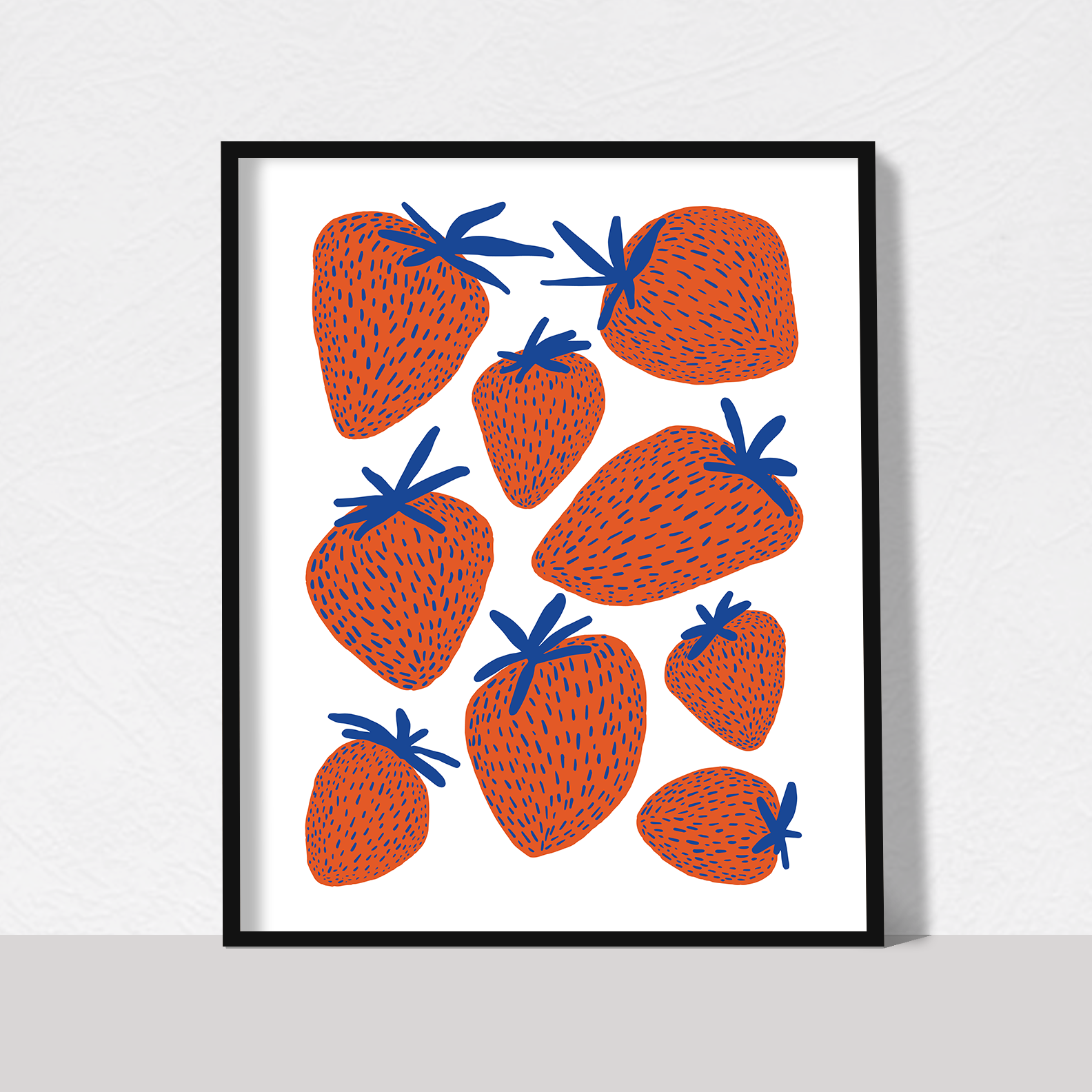 Strawberries art print