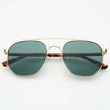 Austin Unisex Sunglasses - Gold / Green