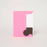 Baby Baby Baby Letterpress Greeting Card by Ashkahn