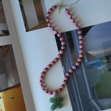 Mersu Flower Necklace - Pink African Venetian Beads & Adventurine